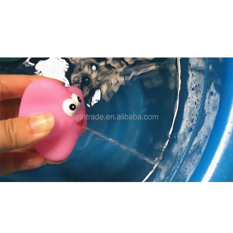 Blue/pink color bath animal rubber starfish squirt toy