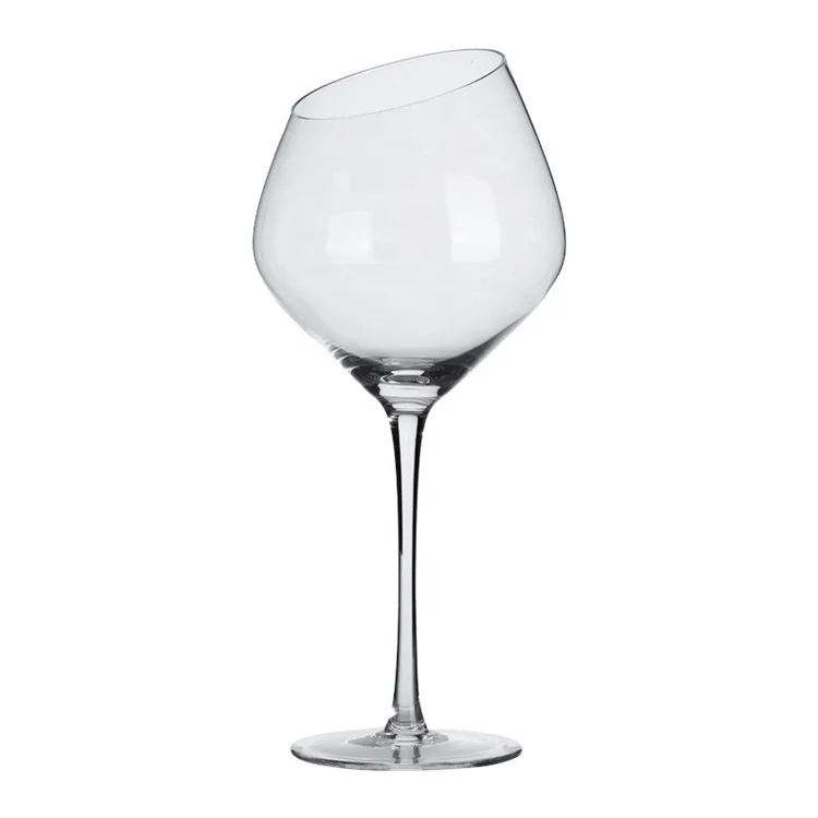 
Wholesale Hand Blown Crystal Bohemian Burgundy Goblet Red Wine Glass 