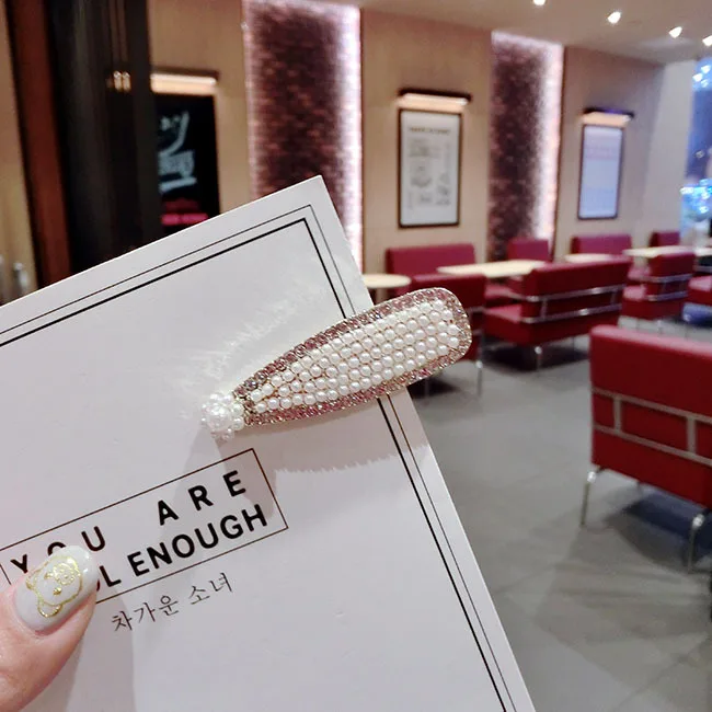 mix 2019 fashion pearl rhinestone bobby pin women japanese hairpins crystal hair clips and pins barrette bridal jewelry gift