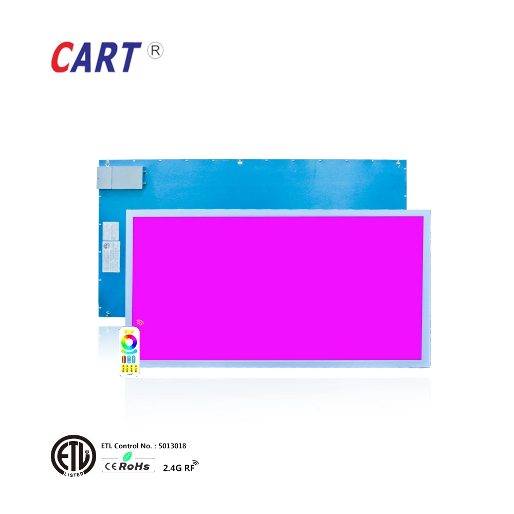 5 лет гарантии Американский дизайн лаборатории тестирования электроприборов, США (ETL сертификат DC24V 2X2 2X4 1X4 RGBW/RGBWW светодиодные панели