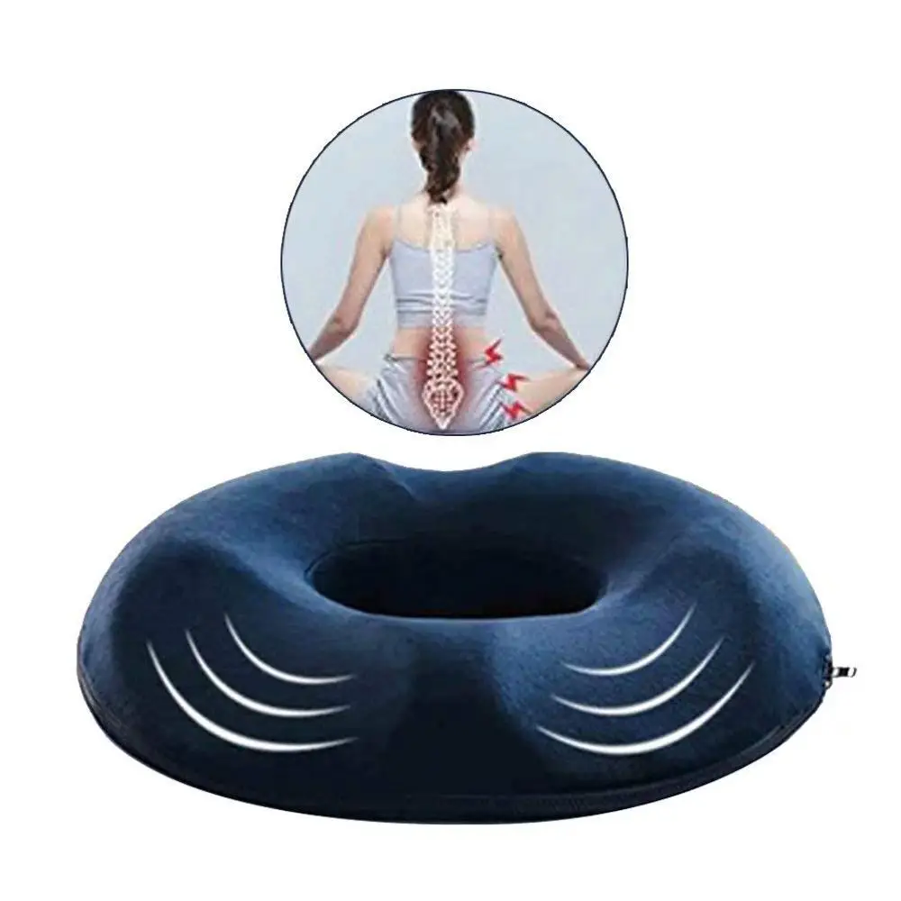 Factory Rebound Comfort Doughnut Cushion Memory Foam Ring Cushion Soft Pillow Chair Seat Cushion 3d Printed Donut Plush Round
