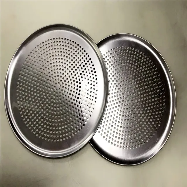Aluminum Perforated Pizza Pan Round Pizza Tray