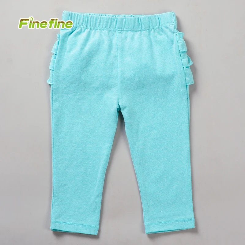 
Custom Cotton Plain Knitted Girls Baby Legging 