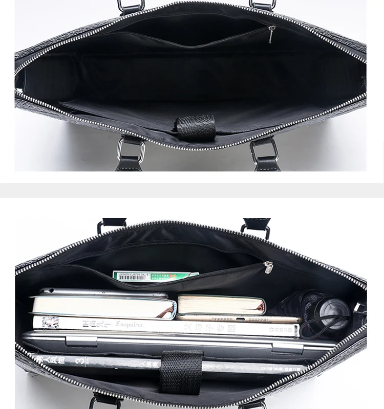 Новинка 2019, мужская сумка с крокодиловым узором, Модный повседневный вместительный деловой портфель на одно плечо, сумка из искусственной кожи