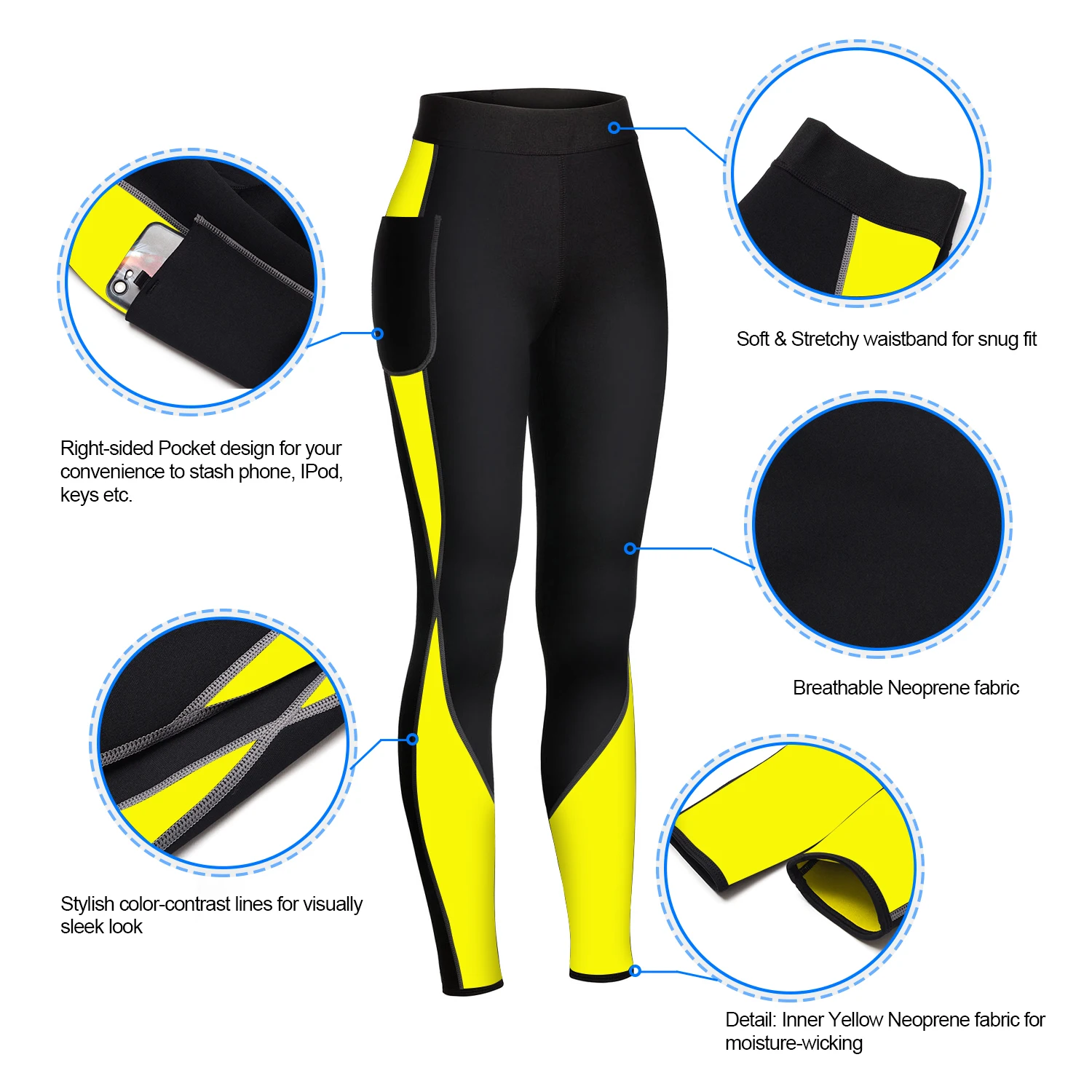 Neoprene Wetsuit Long Pants Diving Suit  Surfing Swimming Canoeing Leggings for Women leggings