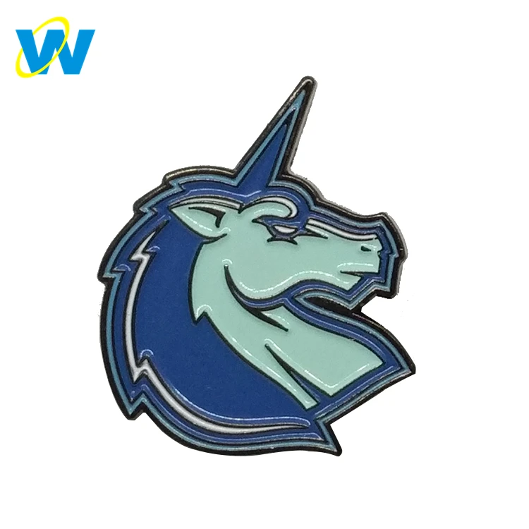 Значок булавки на лацканы Горячая продажа пользовательские 2018 unicorn эмаль pin