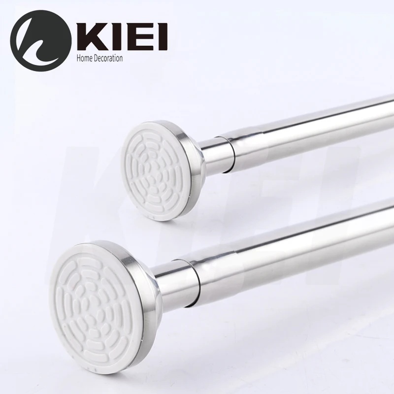
KIEI Doubl Black Doubl Automat Shower Curtain Rod Doubl Trackgold Plated Telescopic Shower Curtain Rod Plastic Shower Curtain 