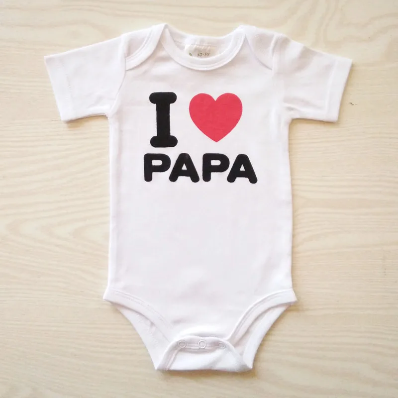 
Newborn baby twins clothes 100% cotton baby rompers bodysuits girls boys clothes 2 piece i love mama papa ropa de bebe onesie 