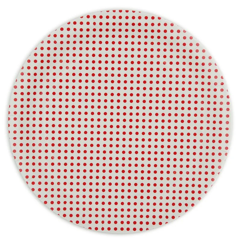 Foodgrade raw material custom paper plates with cartoon patterns