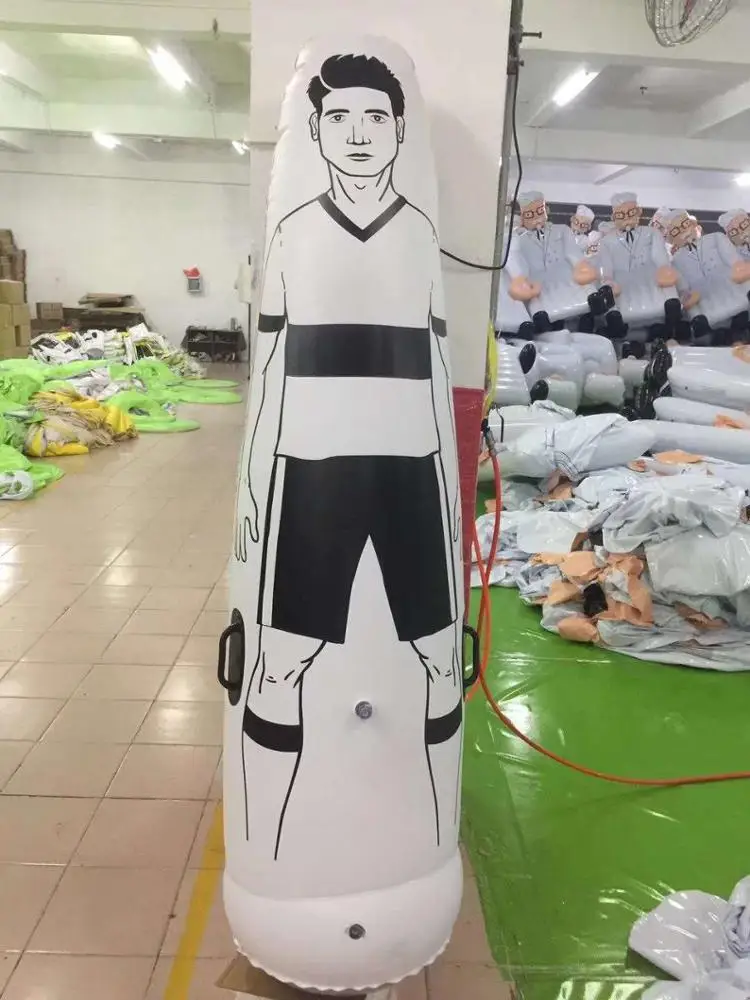 Portable folding new innovation soccer football training free kick body soccer wall with air filling