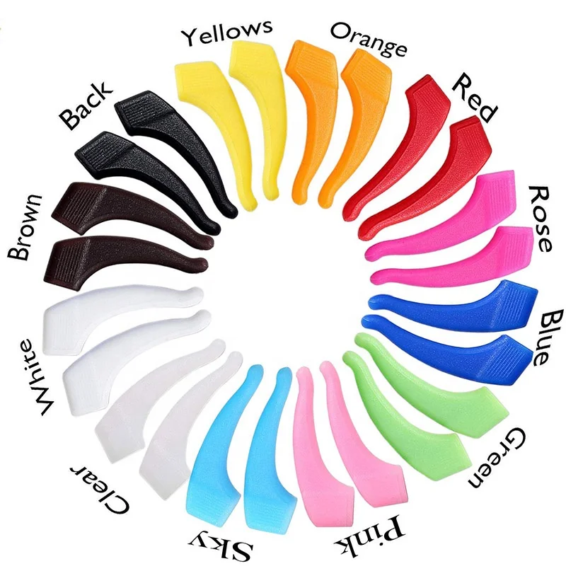
Various silicone glasses ear hook, hot sale glasses ear hook, fashion design silicone temple tips 