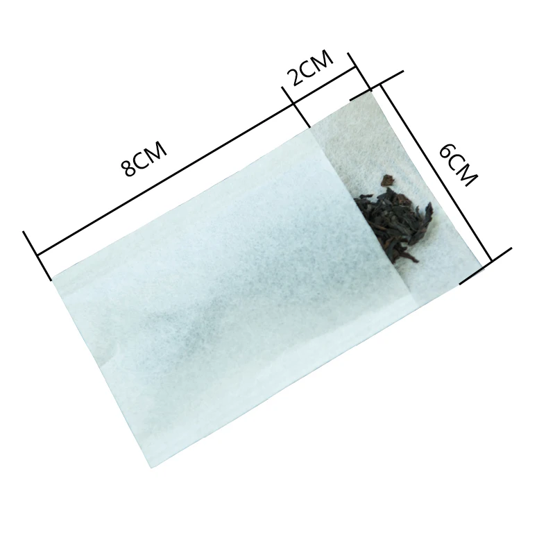 Natural Wood pulp paper Fiber empty tea bag  Biodegradable for bag packaging