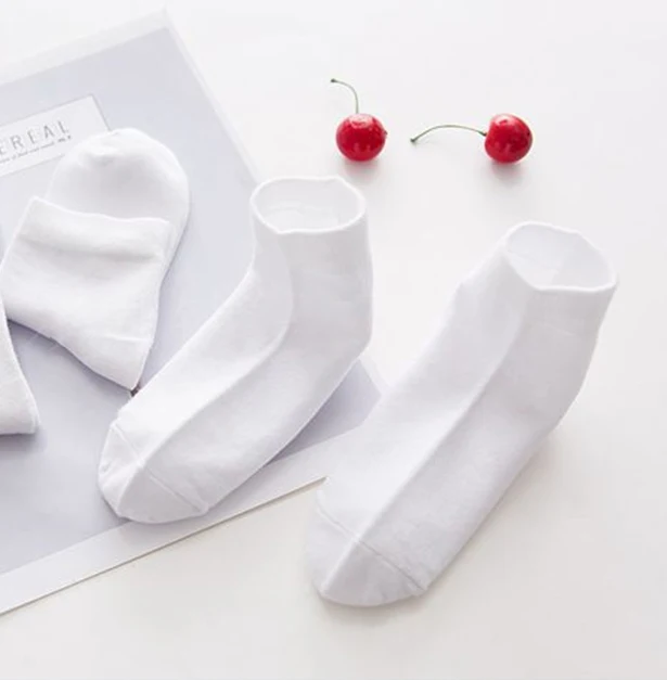 
2019 Girl and Boy white Baby School Socks 