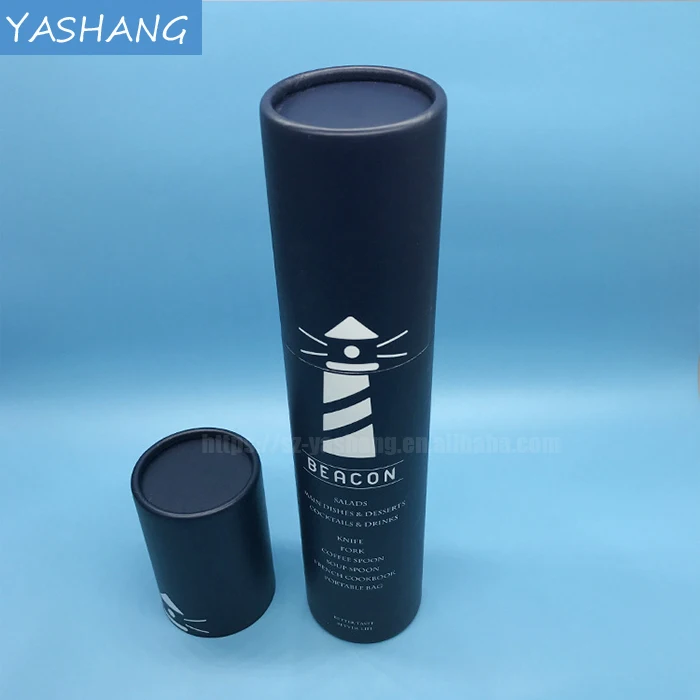 Gold foil printing box for dress gift mailer bottle packaging custom gift tube box