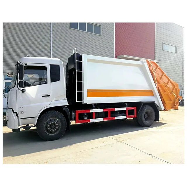 12cbm New cabin compressor garbage truck and compactor confuse garbage truck for sale