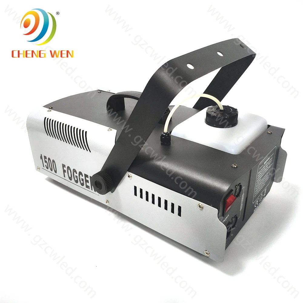 Wedding Dj Disco Party Ktv Dmx 512 1500w Stage Effect Equipment Mini Fog Machine With 6pcs LED