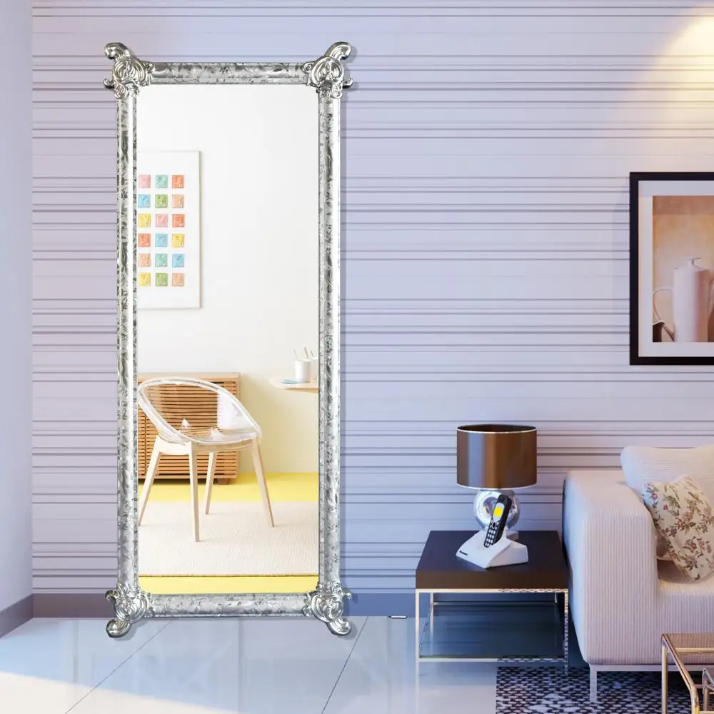 Wall Mounted bathroom frame floor full length dressing mirror