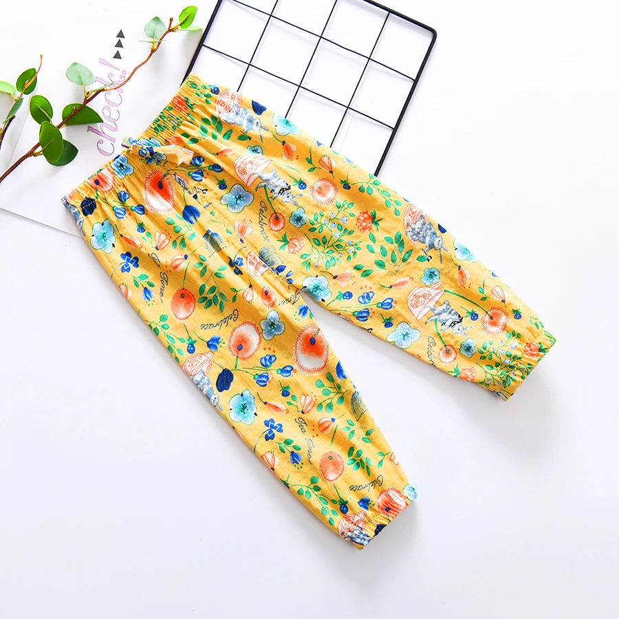 
Infant Toddlers Baby Long Leg Cotton Soft Baby Harem Toddler Pants 