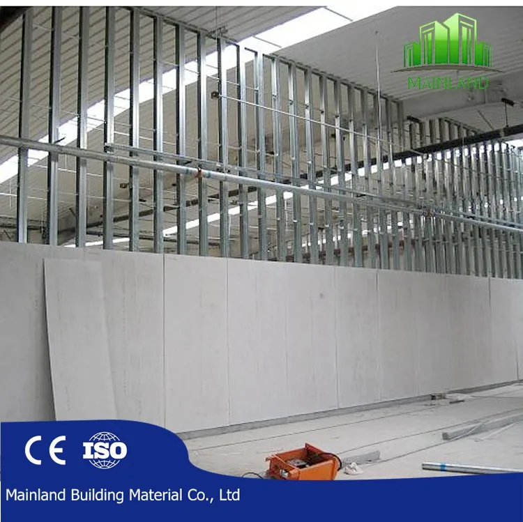 
8mm/9mm/10mm/12mm good value fireproof fiber cement interior and exterior wall board 