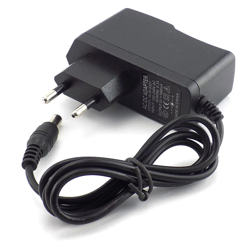 
DC 5V 1A Power Adapter US EU Wall Plug AC Adaptor DC Power Supply 