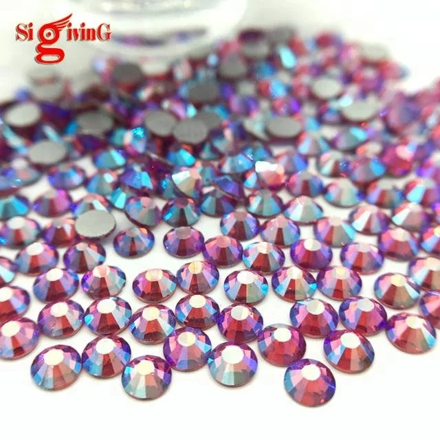 Shinny Glass Cristal flat back rhinestone SS12 clear crystal for bikini