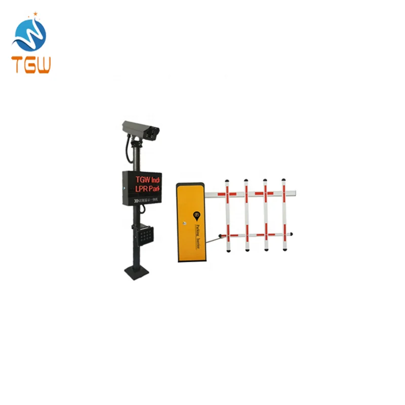 Cambodia smart parking lot vehicle barriers number plate recognition parking system access control