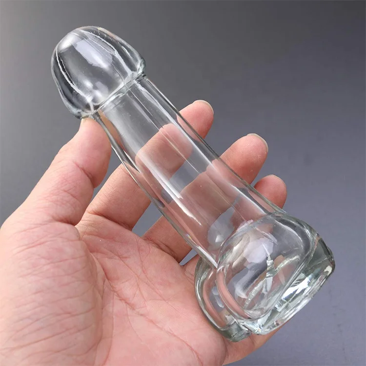 handmade wine shot glass shape bottle crystal glass penis