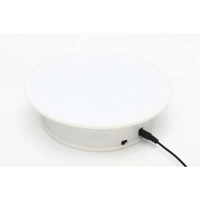white velvet on top Rotating Turntable Revolving Modelling Tool Display Stand Plate For Jewelry Watch Digital Product