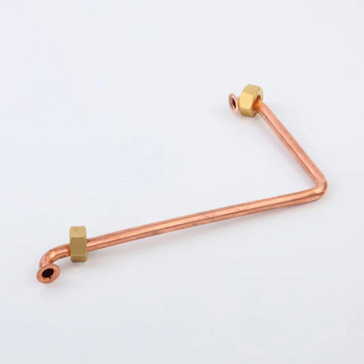 1/2 inch copper connecting pipe HAVC/R equipment parts compressor heating stove pipeline machine fittings