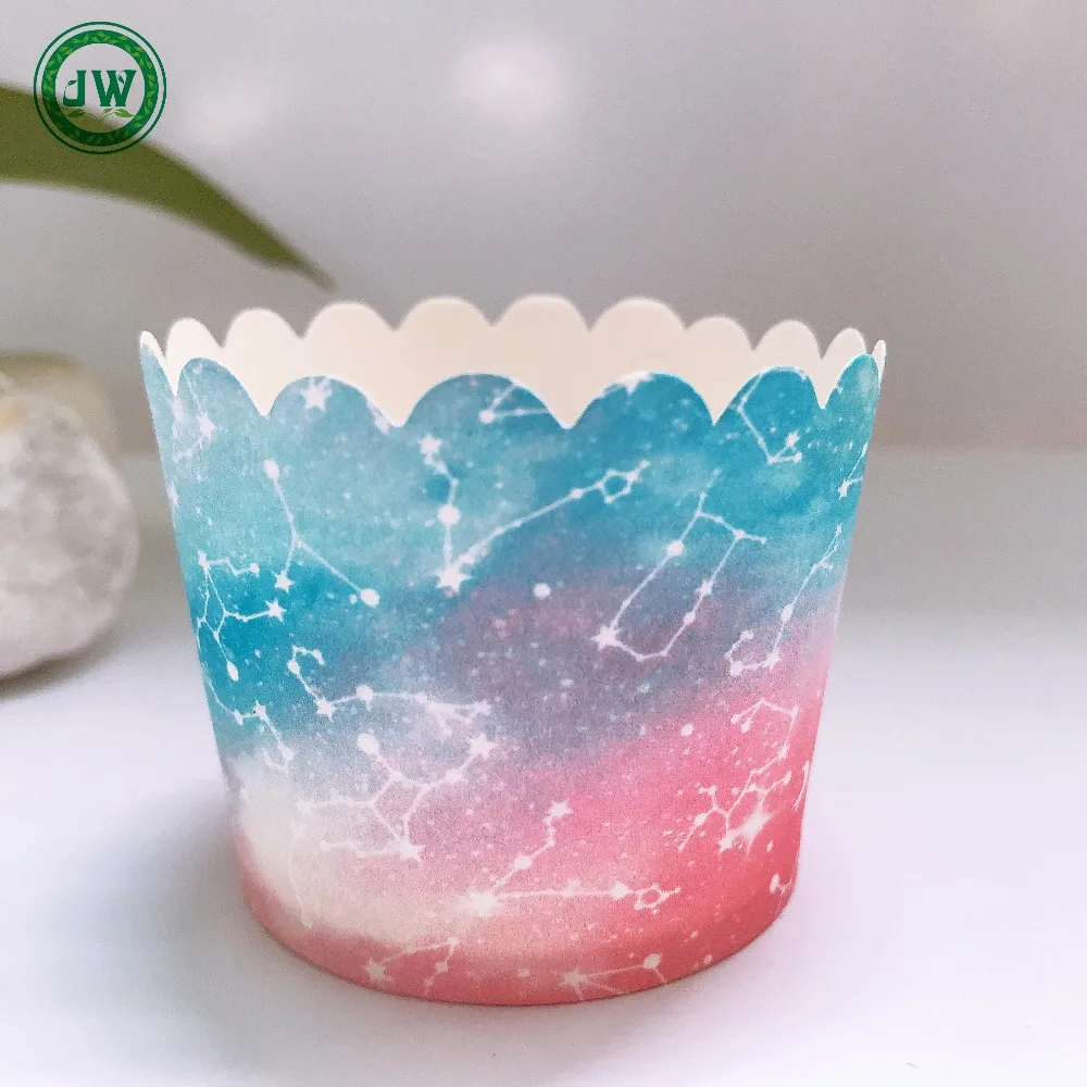 
stripe 50Pcs fashional Color Cupcake Liner Baking Cup Cake Paper Muffin Cases 