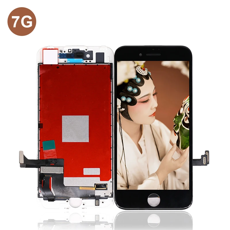 AAA сменный сенсорный экран для iPhone 7 ЖК-дисплей с цифрователем в сборе черный белый