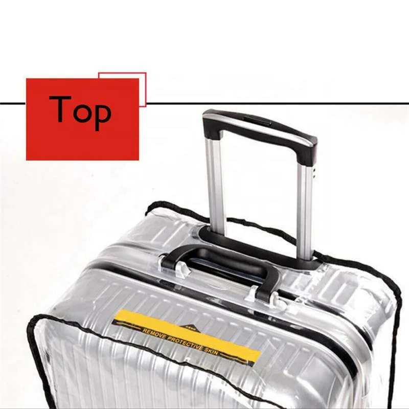 Amazon new good quality transparent Suitcase Protector Anti Scratch waterproof pvc luggage cover
