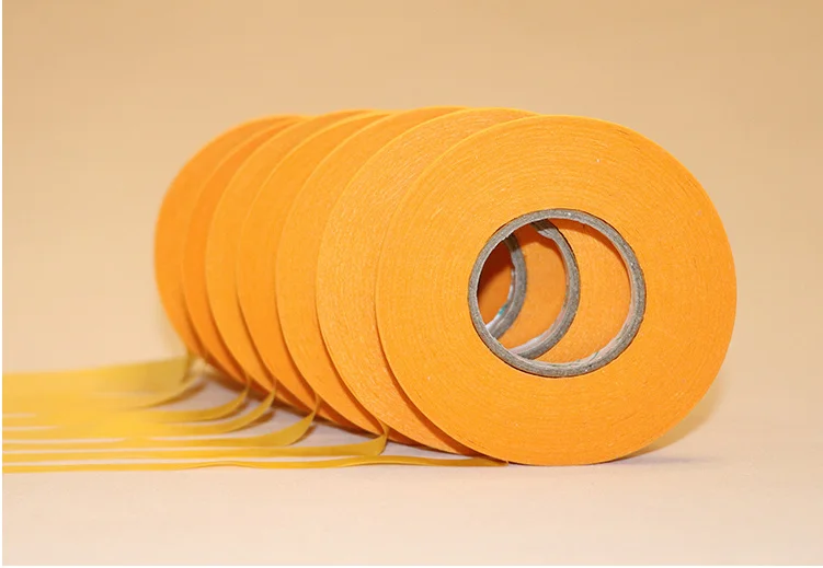 
18mm 24mm 36mm 48mm yellow high adhesive masking spray paint washi paper tape 