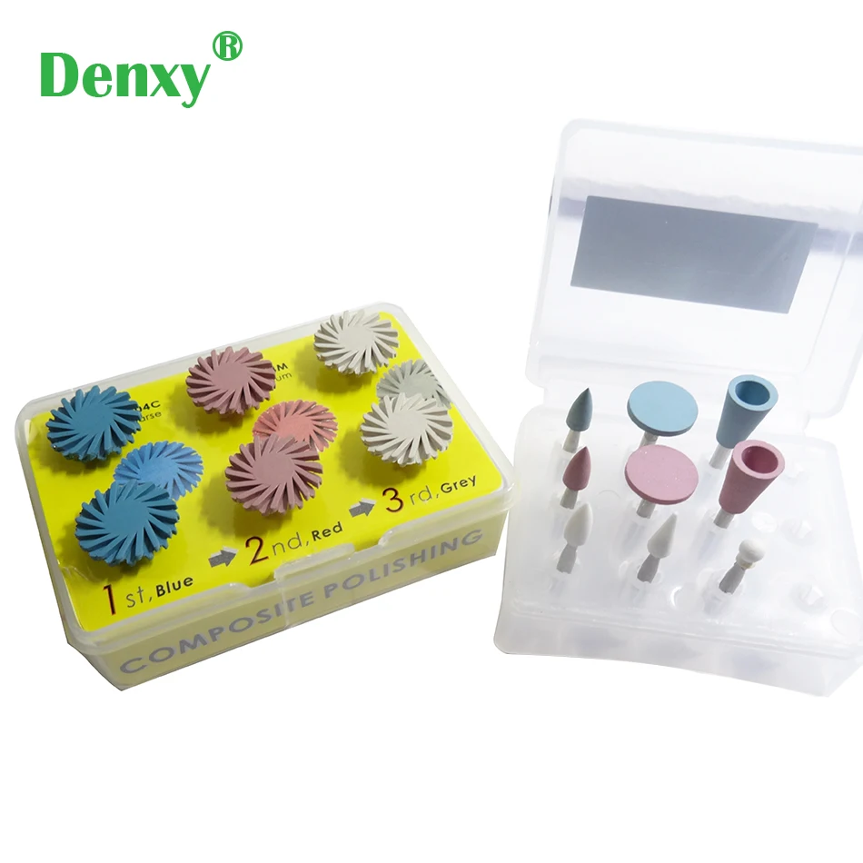 Стоматологический резиновый Алмазный композитный Полировочный диск Denxy
