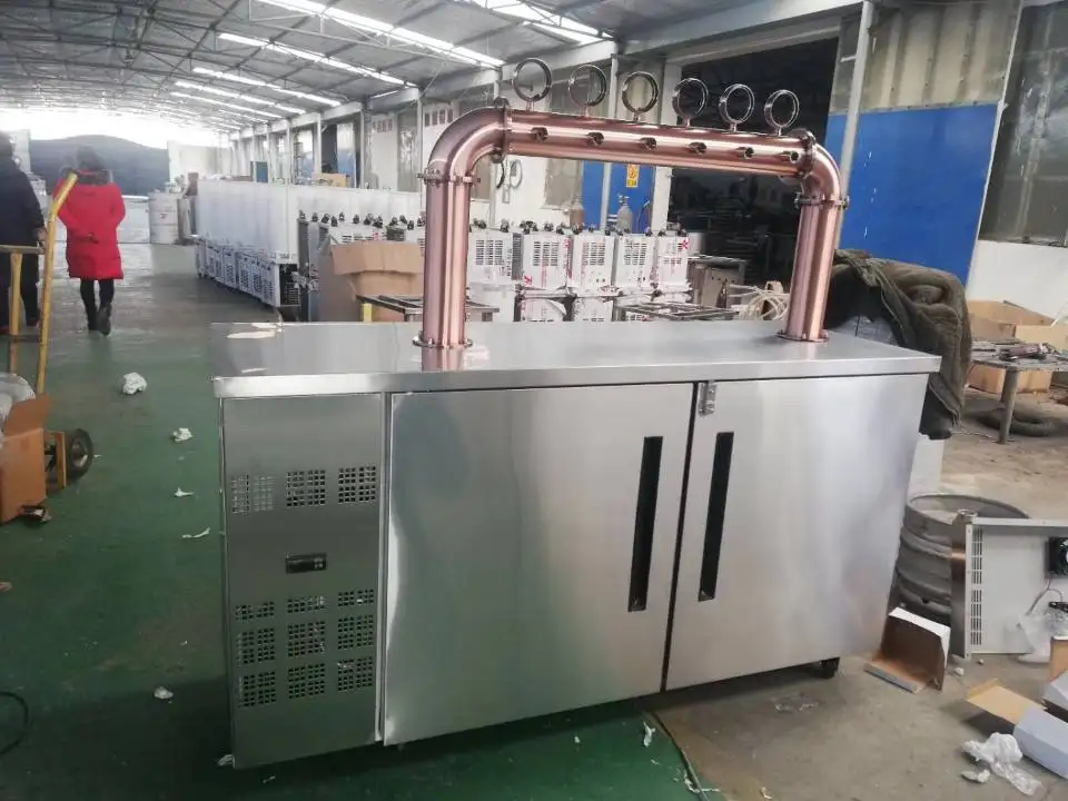 GHO Bar beer vending machine 4 taps Stainless steel beer cooler