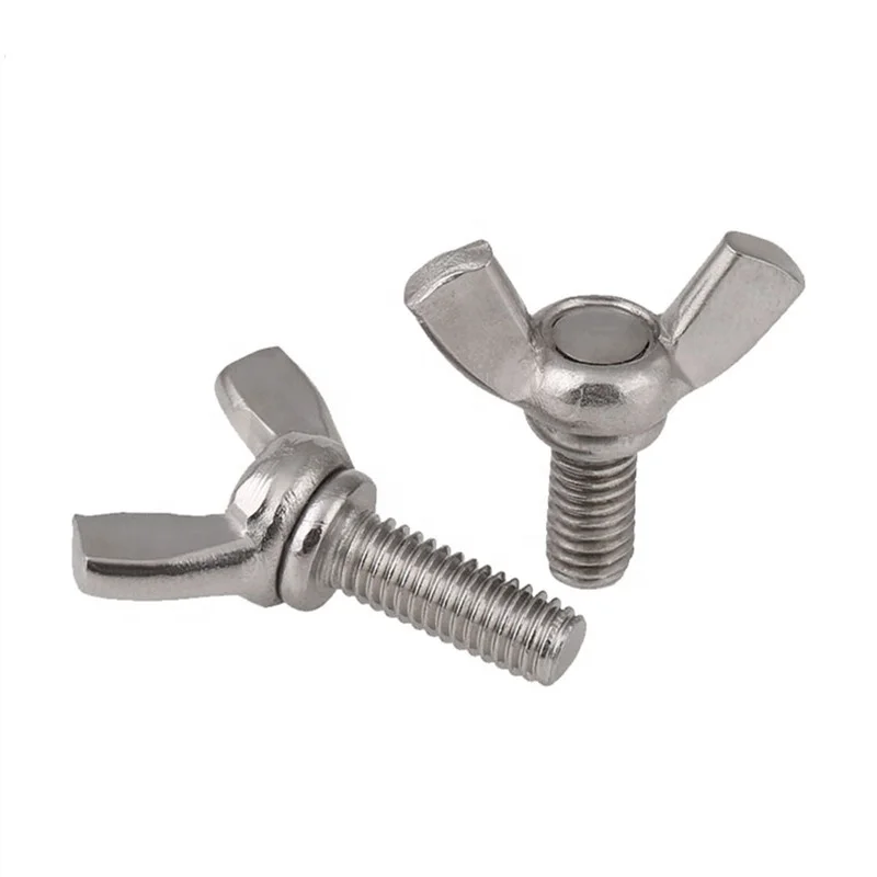 Ss304  DIN316 M8 butterfly thumb wing screw