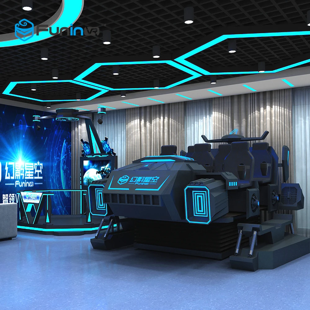 2019 Hot Sale 6 Seats 9D VR Dark Mars 9d vr cinema Simulator for Theme park with Exciting Roller Coaster experience