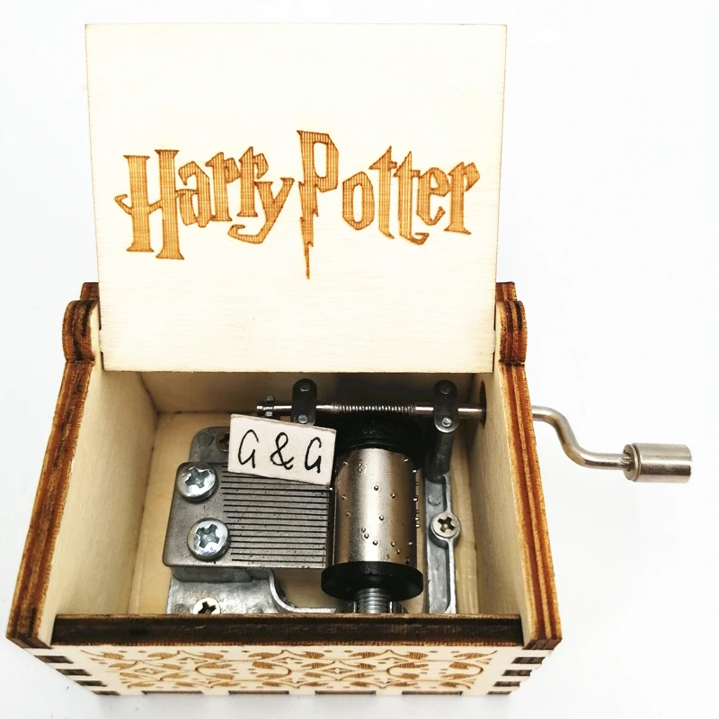 Фабричная деревянная музыкальная шкатулка с рукояткой на заказ