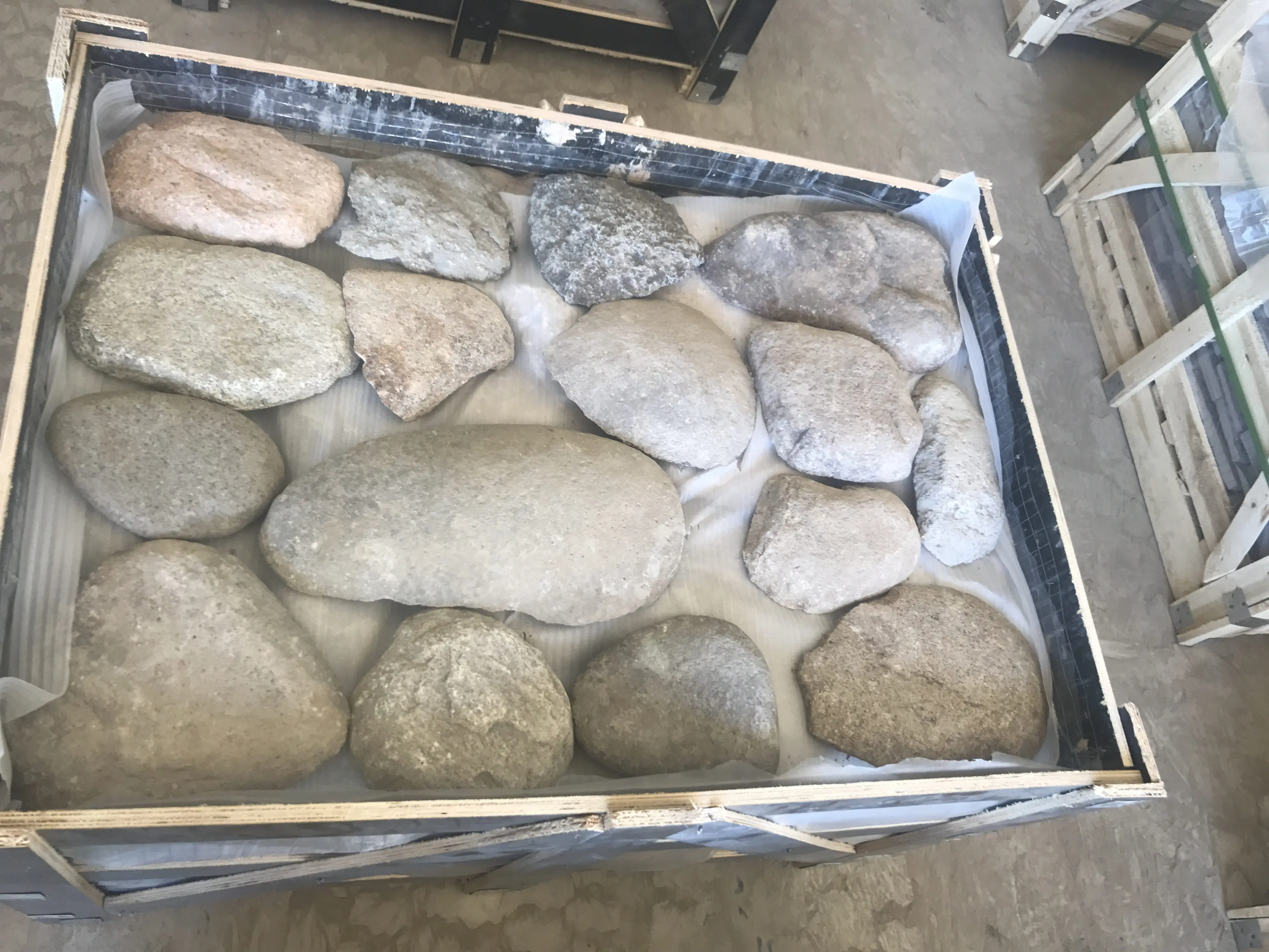 
Large river stone veneer loose stone wall cladding tile for house building wall decoration 