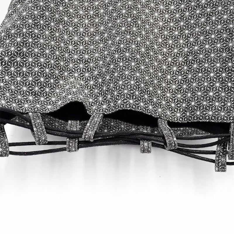 Personalized Colorful canvas cotton drawstring clothes bag with double string