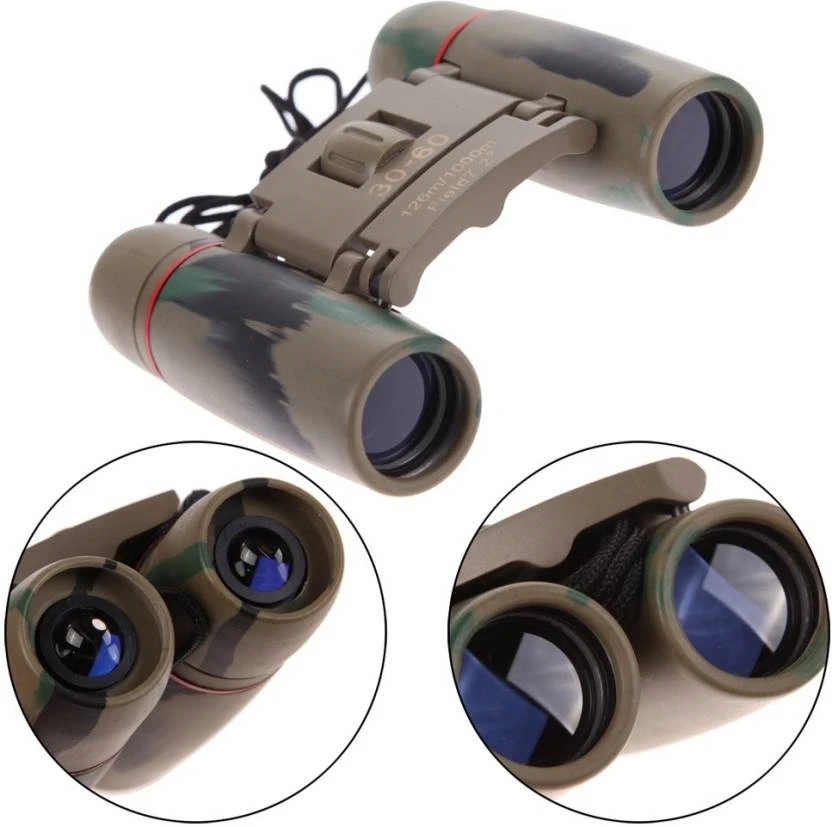 Lightweight Compact HD 30x60 Camouflage Color Military Design Day And Night Vision Zoom Binoculars Telescope for Outdoor Camping