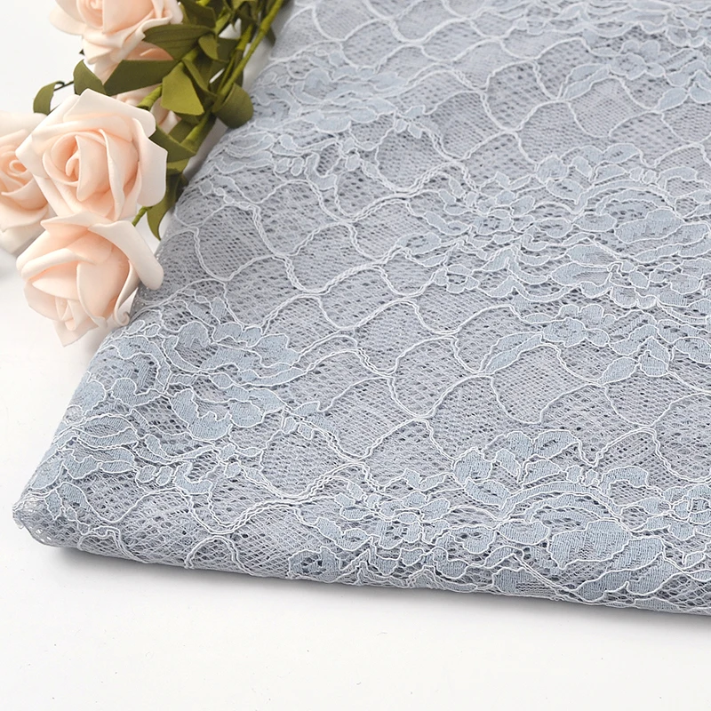 Chinese suppliers sell high quality solid color cheap hot Dubai French lace fabric
