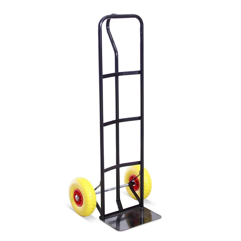 large capacity heavy duty sack truck industrial hand trolley with pneumatic tyre wheel