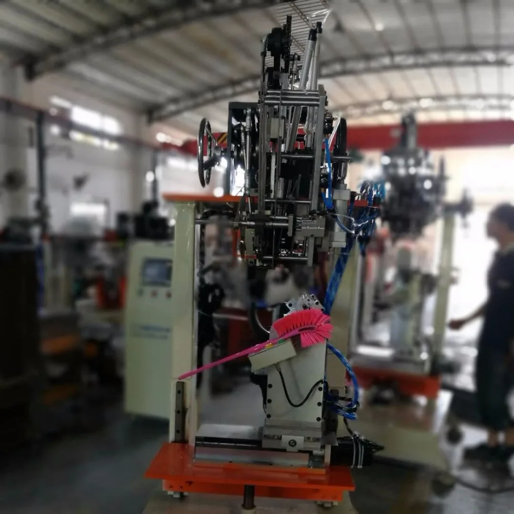 CNC high production automatic 4 axis 1 tufting double brush making machine toilet brush making machine household hockey brush