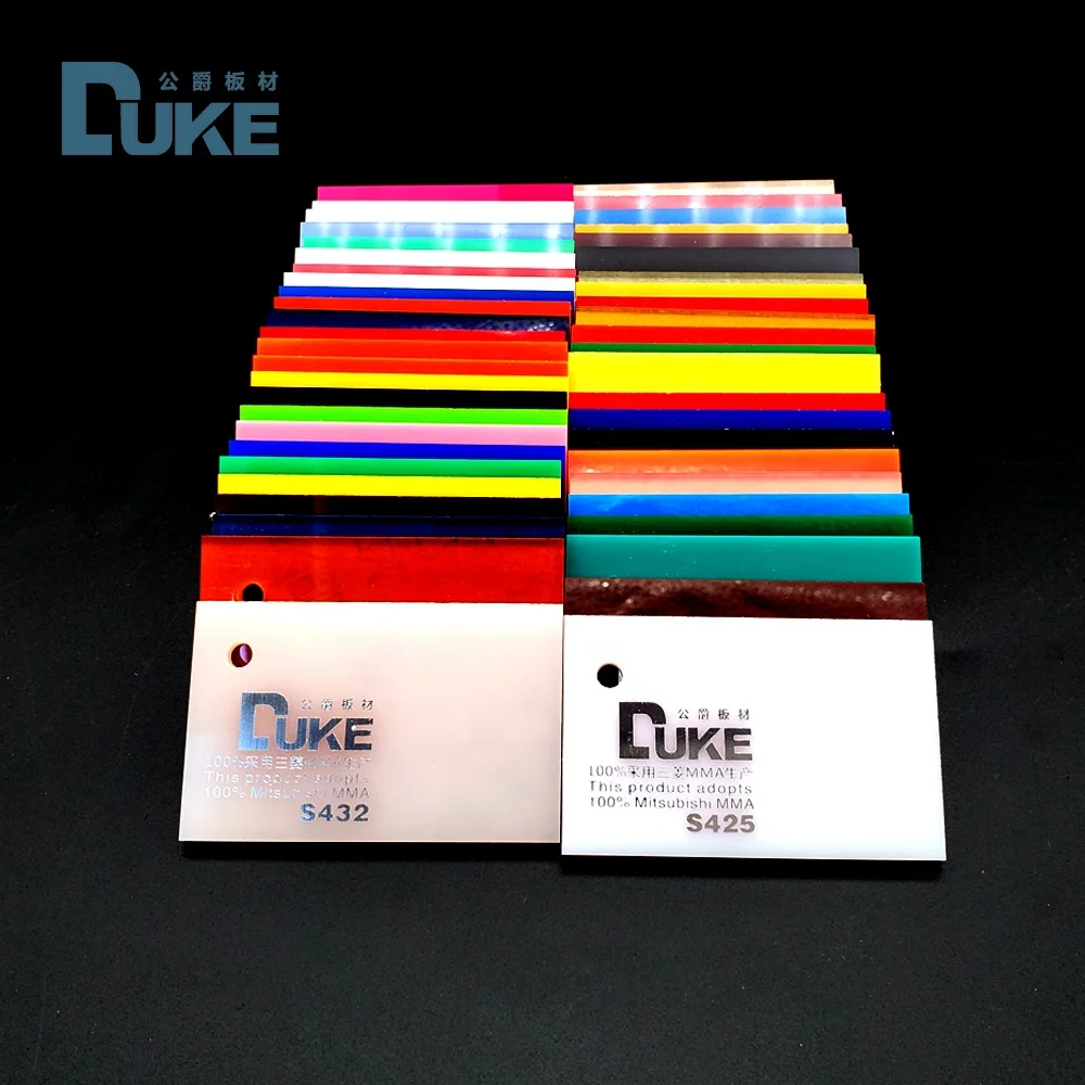 DUKE high quality 1220*2440mm 18mm clear pmma acrylic sheets factory