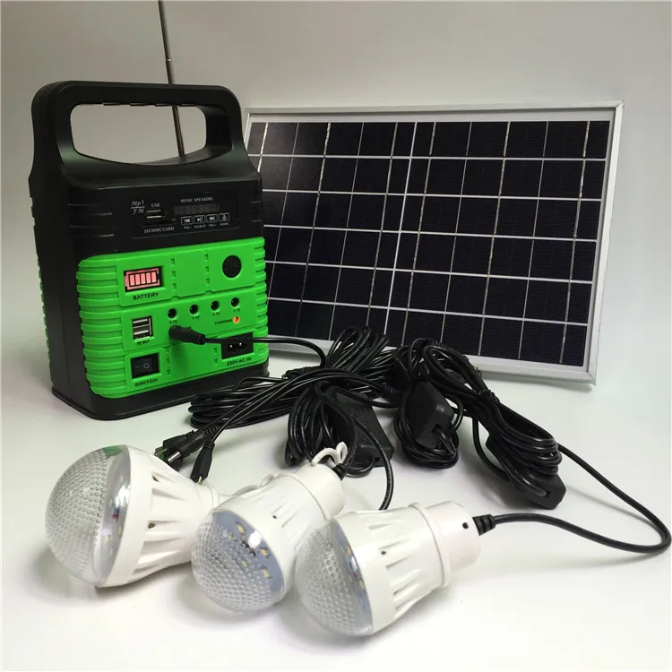 Sungree 10w solar panel outdoor security lights system for camping fishing
