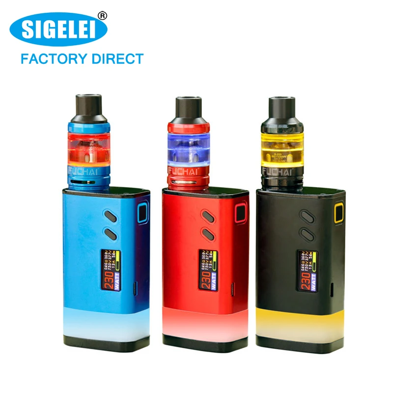 
Электронная сигарета вейп набор SIGELEI FuChai GLO MOD с распылителем Прямая поставка с завода электронная сигарета 