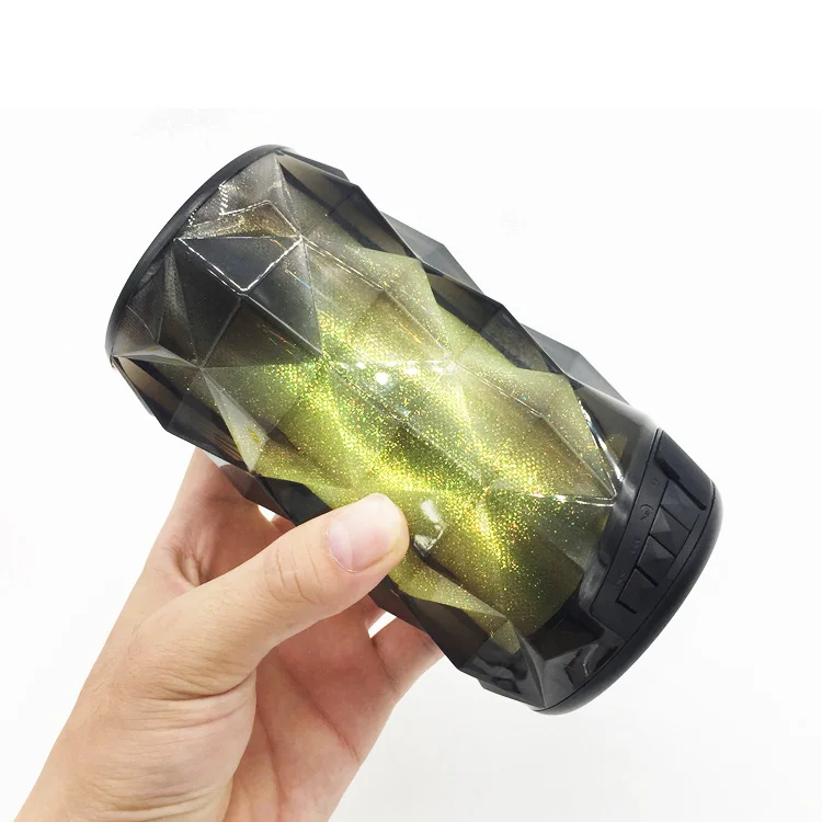 Diamond Design Mini LED Light Portable Wireless Bluetooth Speaker