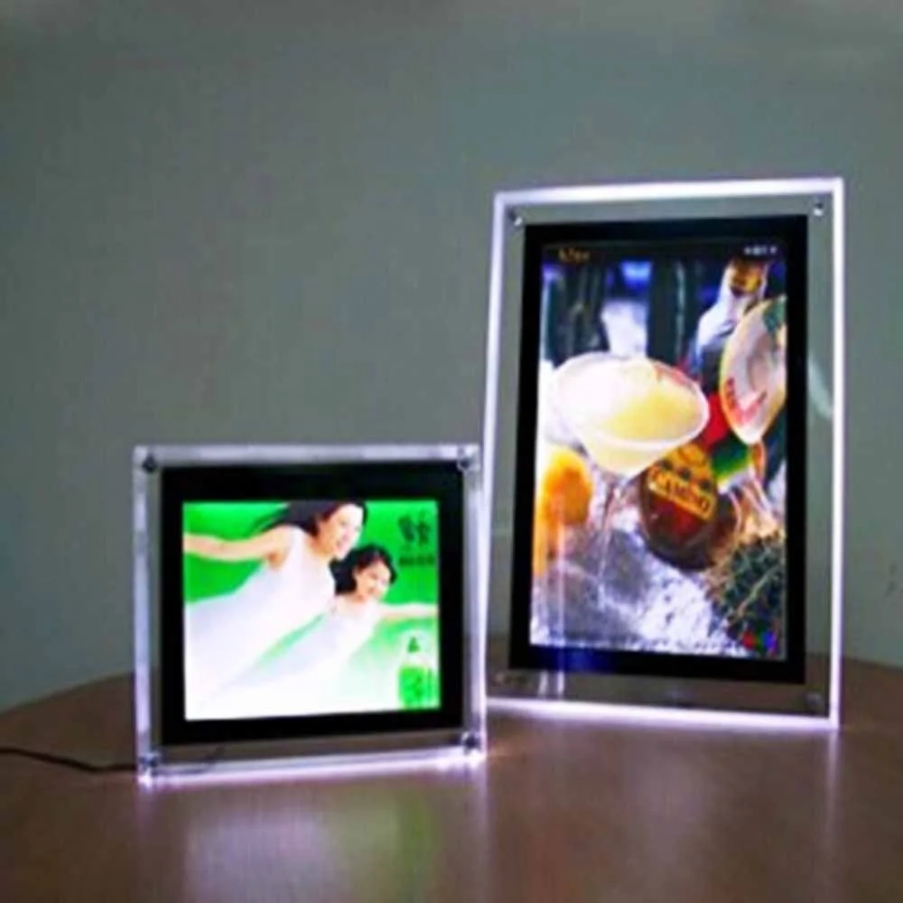 Manufacturer display window display acrylic led light box real estate for frame