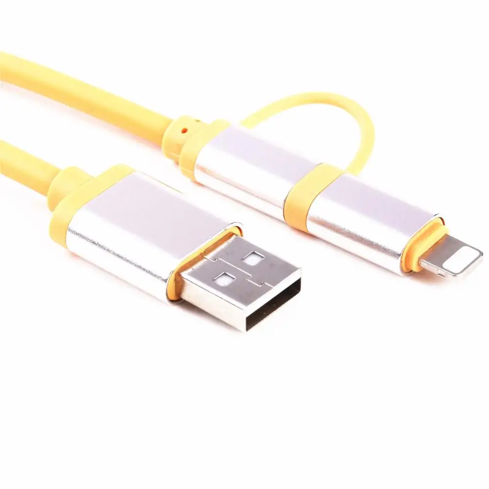 2в1 микро с 8Pin кабель для зарядки данных для мобильного телефона